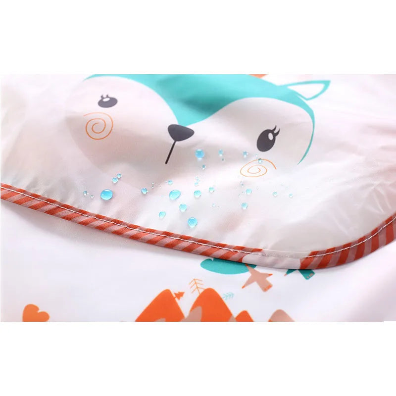 Baby Long Sleeve Waterproof Art Smock Bib with Pocket