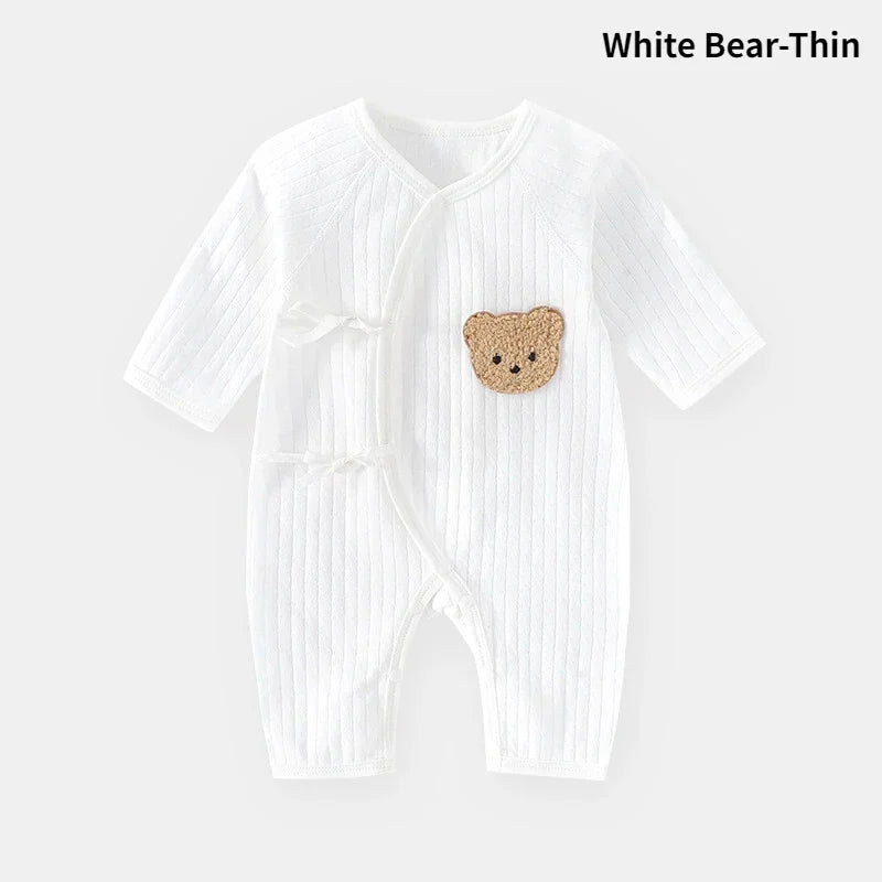 Baby Bear Jumpsuit with Hat Soft Cotton Toddler Romper
