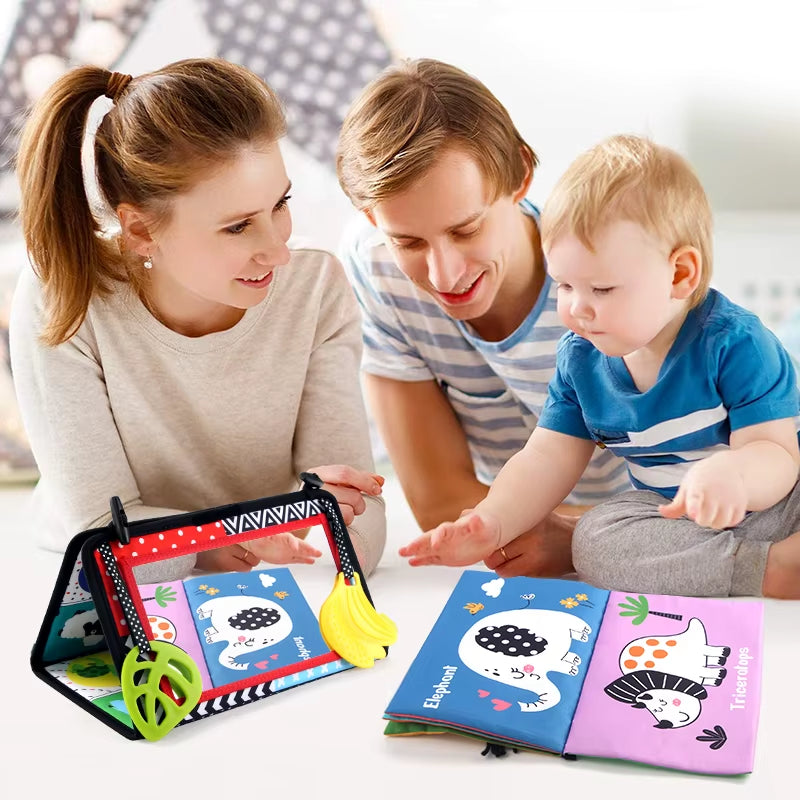 Baby Tummy Time Mirror Black & White – Sensory Floor Mirror